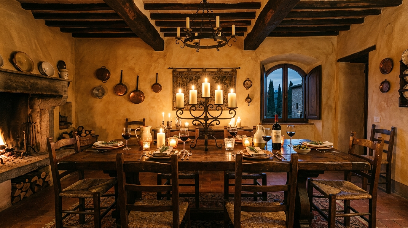 Add exposed beams or beam inspired warmth